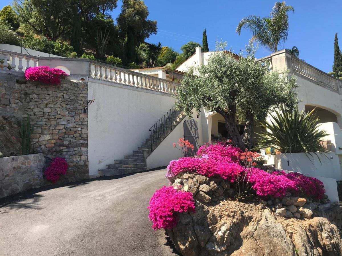 3 Bedrooms Villa Near Cannes - Pool & Jacuzzi - Sea View Mandelieu-la-Napoule Exterior foto