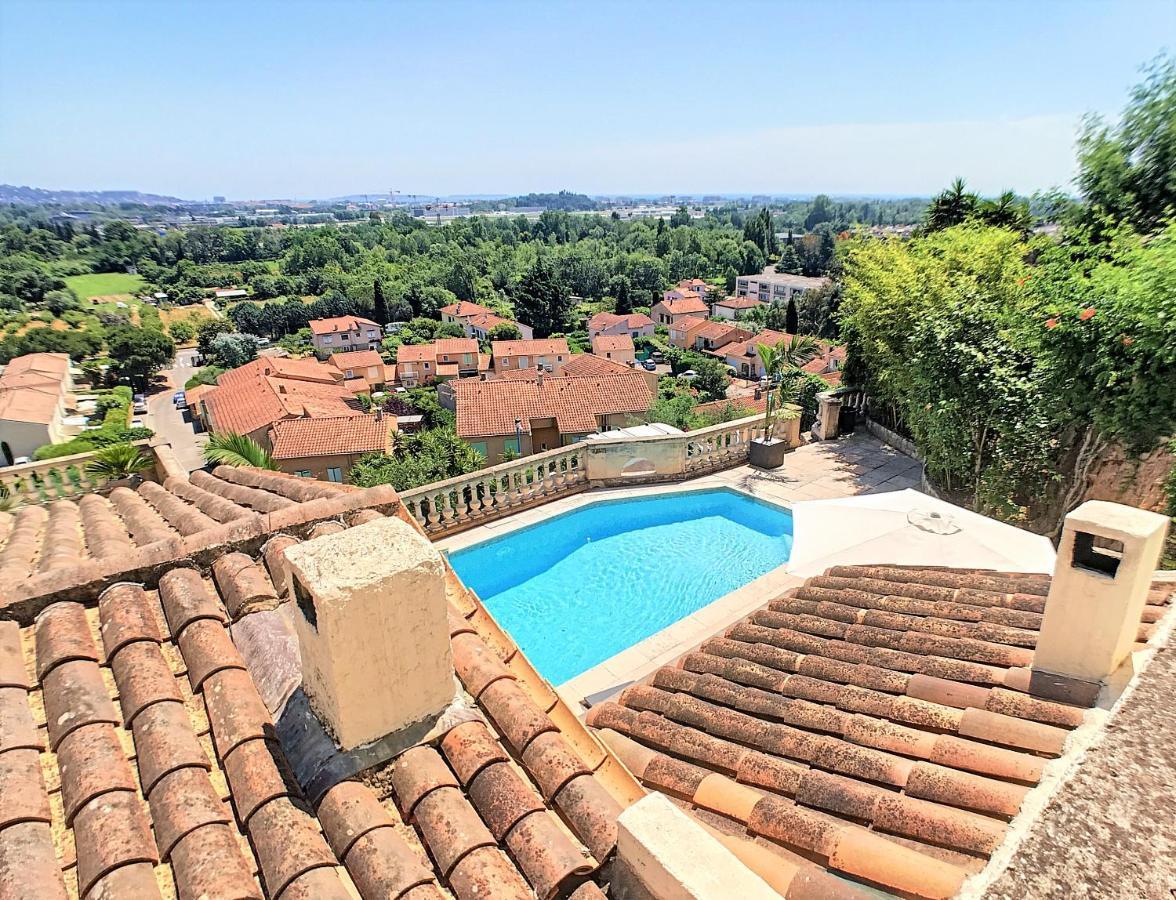 3 Bedrooms Villa Near Cannes - Pool & Jacuzzi - Sea View Mandelieu-la-Napoule Exterior foto