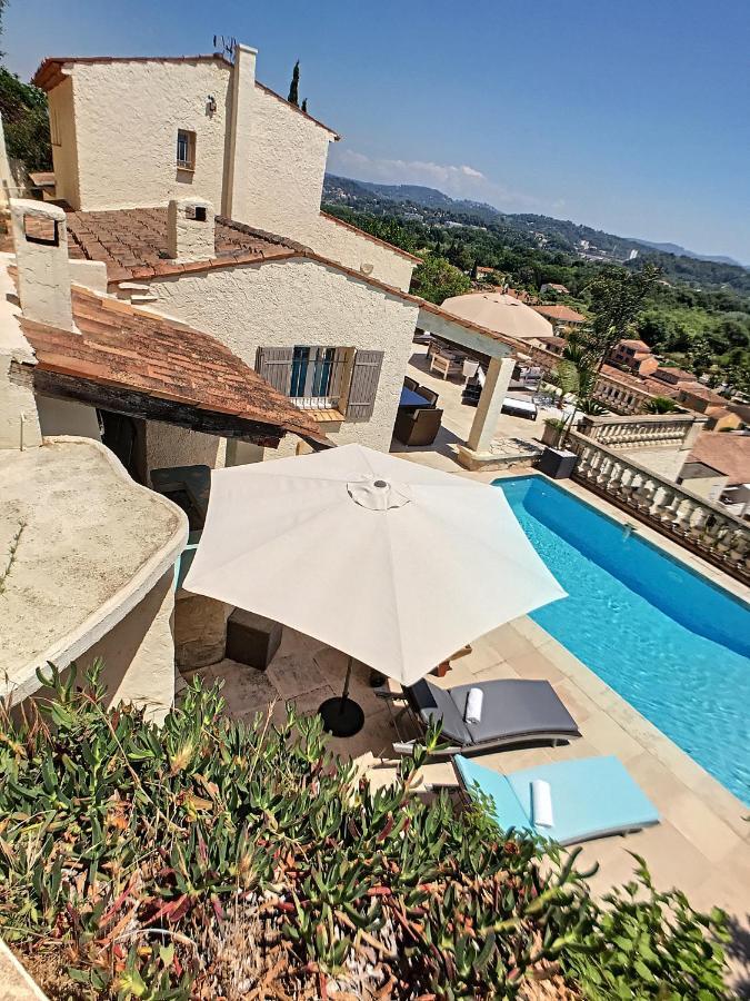 3 Bedrooms Villa Near Cannes - Pool & Jacuzzi - Sea View Mandelieu-la-Napoule Exterior foto